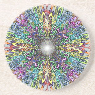 Dessous De Verre En Grès Mandala