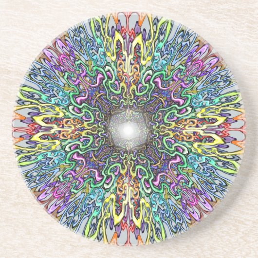 Dessous De Verre En Grès Mandala (Devant)