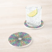 Dessous De Verre En Grès Mandala (Côté)