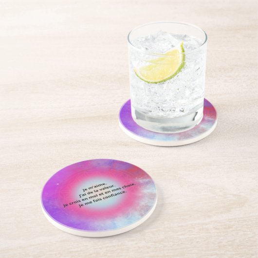 Dessous De Verre En Grès mandala (Côté)