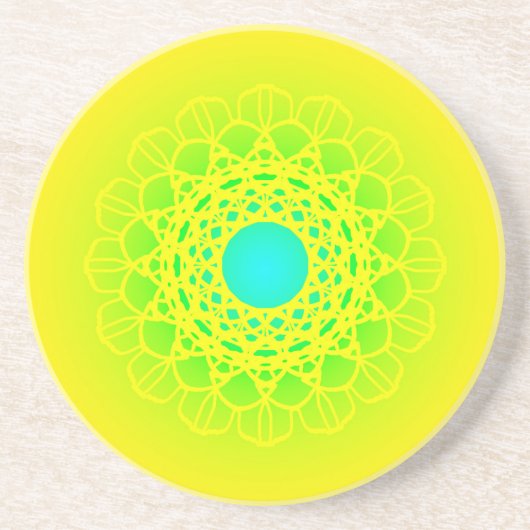 Dessous De Verre En Grès mandala (Devant)