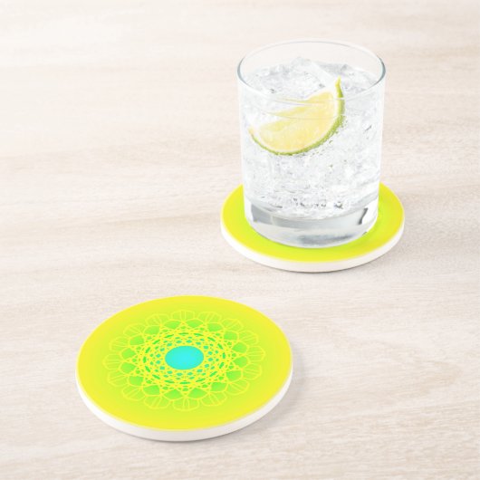 Dessous De Verre En Grès mandala (Côté)