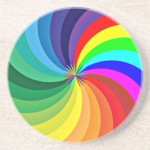 Dessous De Verre En Grès Mandala-46556 couleur arc-en-ciel