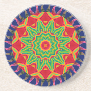Dessous De Verre En Grès Mandala Beverage Coaster