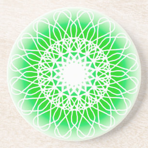 Dessous De Verre En Grès Mandala de croissance