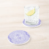 Dessous De Verre En Grès Mandala de diamant céleste (Côté)