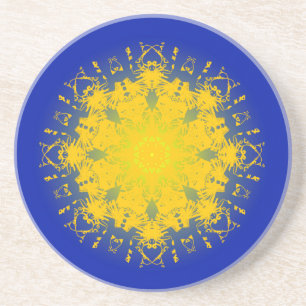 Dessous De Verre En Grès Mandala de Gratitude
