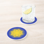 Dessous De Verre En Grès Mandala de Gratitude (Côté)