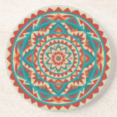 Dessous De Verre En Grès Mandala moderne du Sud-Ouest (Devant)