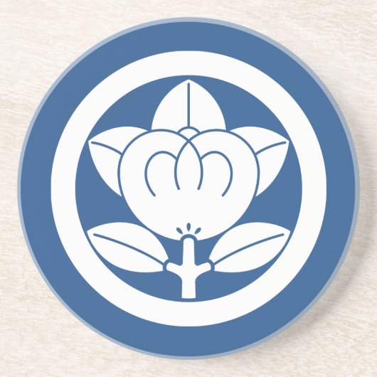 Dessous De Verre En Grès Mandarin orange en cercle (Devant)