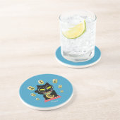 Dessous De Verre En Grès Maneki Neko Lucky Poilue Sandstone (Côté)