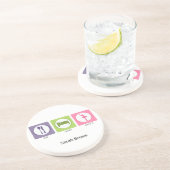 Dessous De Verre En Grès Mange Danser Le Sommeil ! (Côté)