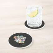 Dessous De Verre En Grès Manger, Dormir, Jouer, Répéter (Côté)
