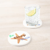 Dessous De Verre En Grès Manger Dormir Plage - Coaster en grès (Côté)