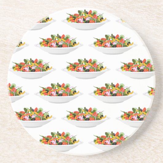 Dessous De Verre En Grès Mangez plus de plantes frais motivation salade let (Devant)