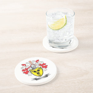 Dessous De Verre En Grès Manteau de crête de famille de Cunningham des bra