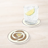 Dessous De Verre En Grès Maquinrose Cuivre (Côté)