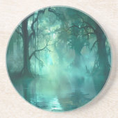 Dessous De Verre En Grès Marais vert déplaisant (Devant)