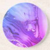 Dessous De Verre En Grès Marbre violet exotique (Devant)