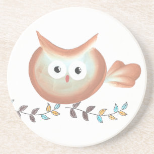 Dessous De Verre En Grès Marchandises d'art de hibou