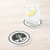 Dessous De Verre En Grès Marche sur la lune (Côté)