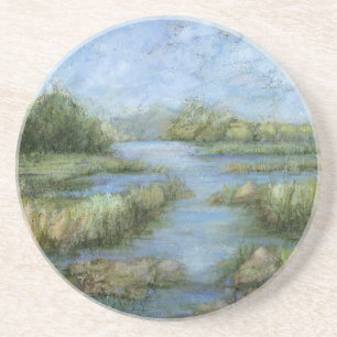 Dessous De Verre En Grès Marécage I