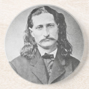 Dessous De Verre En Grès Maréchal Wild Bill Hickok, tireur de l'Ouest sauva