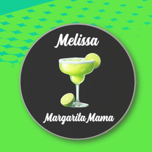 Dessous De Verre En Grès Margarita Mama ! Cadeau amusant personnalisé