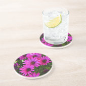 Dessous De Verre En Grès Marguerite africaine violette (Côté)