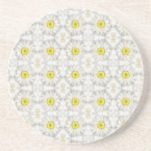 Dessous De Verre En Grès Marguerites (Devant)