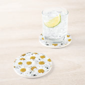 Dessous De Verre En Grès Marguerites (Côté)