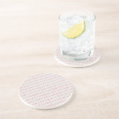 Dessous De Verre En Grès Mariage d'amour rouge unique élégant (Côté)