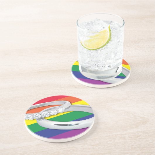 Dessous De Verre En Grès Mariage gay lesbien (Côté)