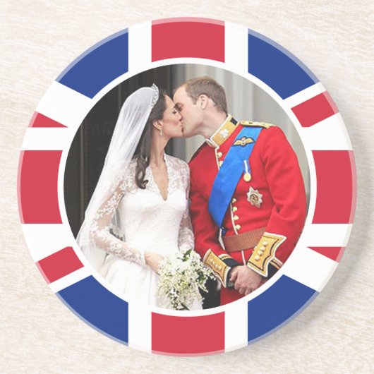 Dessous De Verre En Grès Mariage royal (Devant)