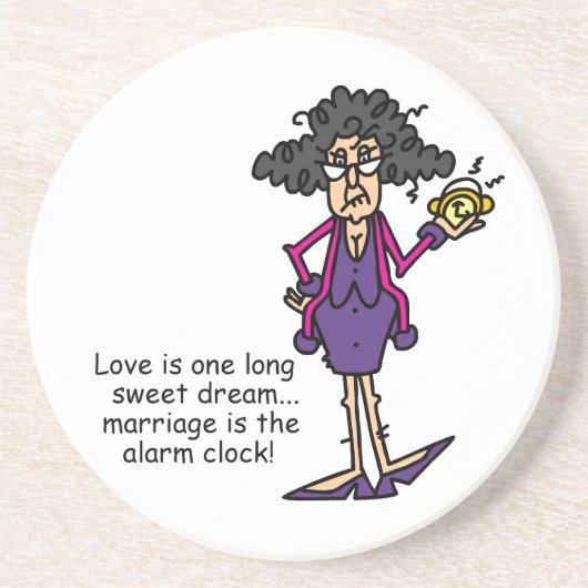 Dessous De Verre En Grès Mariage Rude Éveil (Devant)