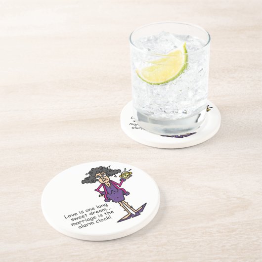 Dessous De Verre En Grès Mariage Rude Éveil (Côté)