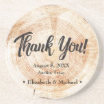 Dessous De Verre En Grès Mariage rustique Merci coupé en bois<br><div class="desc">Exprimez votre gratitude à vos invités avec les Dessous de verre Rustic Mariage Wood Cut Merci Favor. Ces dessous de verre personnalisés et pleins de charme sont un moyen parfait de remercier vos proches pour leur participation à votre journée spéciale, tout en leur offrant un souvenir pratique et durable. Les...</div>