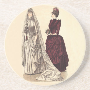 Dessous De Verre En Grès Mariage victorien