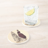 Dessous De Verre En Grès Mariage victorien (Côté)