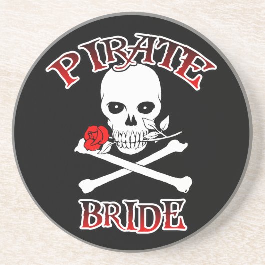 Dessous De Verre En Grès Mariée pirate (Devant)