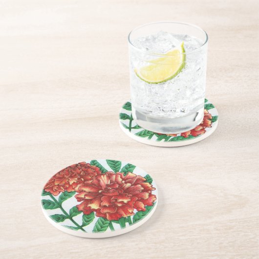 Dessous De Verre En Grès Marigans africains (Côté)