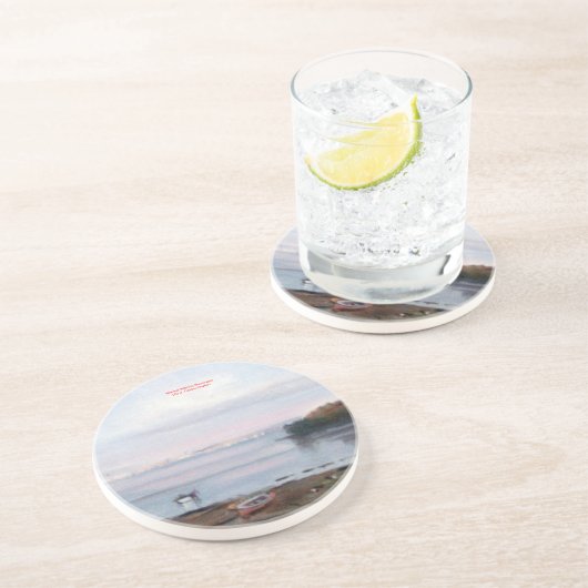 Dessous De Verre En Grès Marina/Mariña/Mer (Côté)