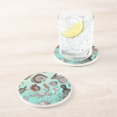 Dessous De Verre En Grès Marine (Côté)