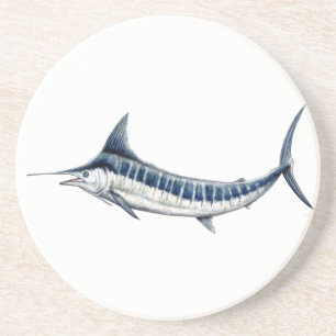 Dessous De Verre En Grès Marlin azul-redbubble