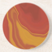 Dessous De Verre En Grès marron (Devant)