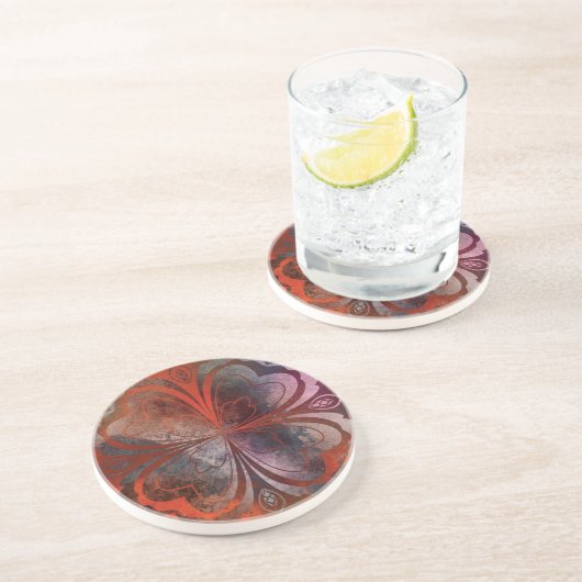 Dessous De Verre En Grès marron (Côté)