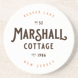 Dessous De Verre En Grès Marshal Cottage, Est. 1986