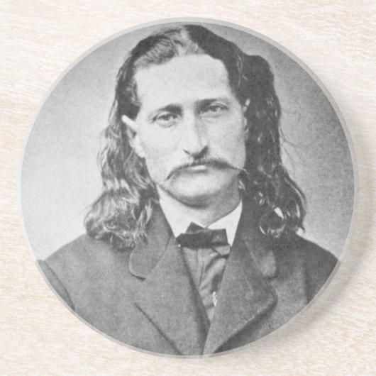 Dessous De Verre En Grès Marshal Wild Bill Hickok Old West Gunfighter (Devant)