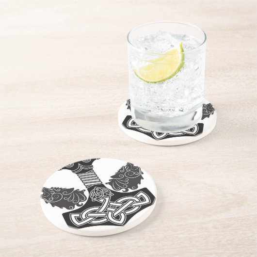 Dessous De Verre En Grès Marteau de Thors (Côté)