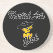 Dessous De Verre En Grès Martial Arts Chick #4 (Devant)